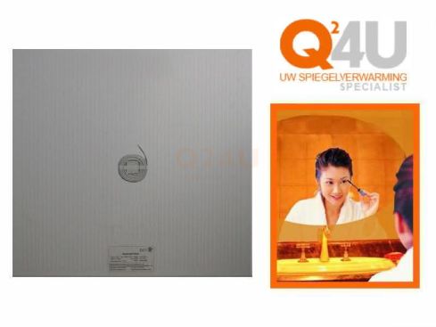 Badezimmerspiegel-Heizung – quadratisch nach Maß, 24 V