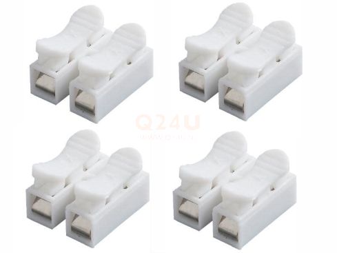 Quick-connect Terminal CH-2, 230 volt - zonder schroeven, 4 stuks
