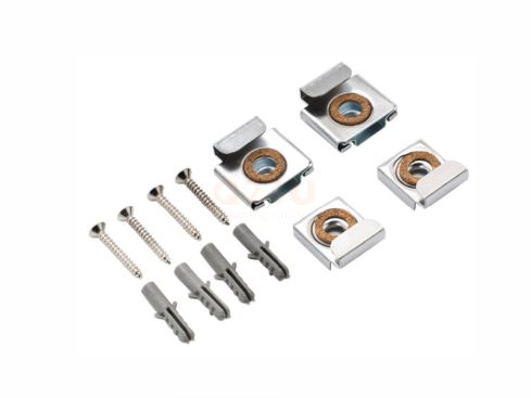 Spiegelklemset zwaar model – chroom