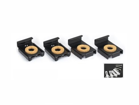 Schweres Spiegelklemmen-Set – Schwarz