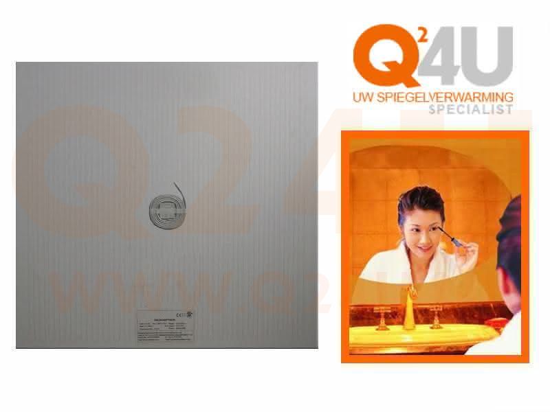 Badezimmerspiegel-Heizung – quadratisch nach Maß, 24 V
