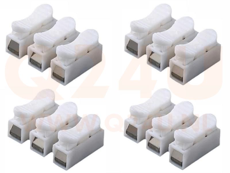 Quick-connect Terminal CH-3, 230 volt - zonder schroeven, 4 stuks