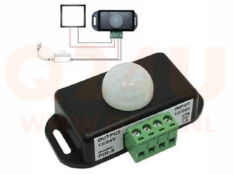 Infrarood aan uit schakelaar 12 - 24 volt