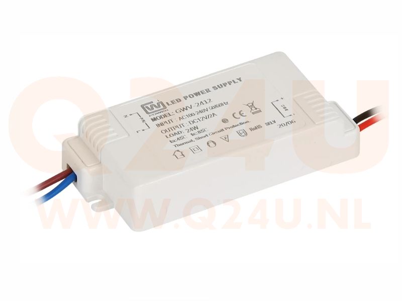 12V 2A Netzteil (24 Watt), für LED-Beleuchtung und/oder Heizung