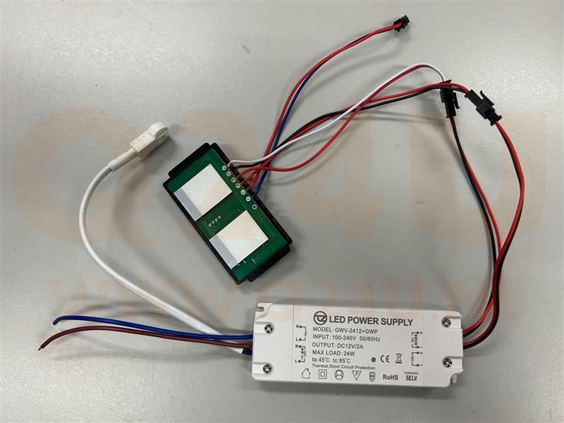 12v 2A 24 watt LED driver dual touch sensor - schakelaar – 100-230 volt output