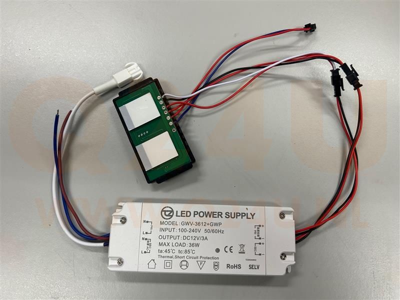 12v 3A 36 watt LED driver dual touch sensor - schakelaar - 230 volt output