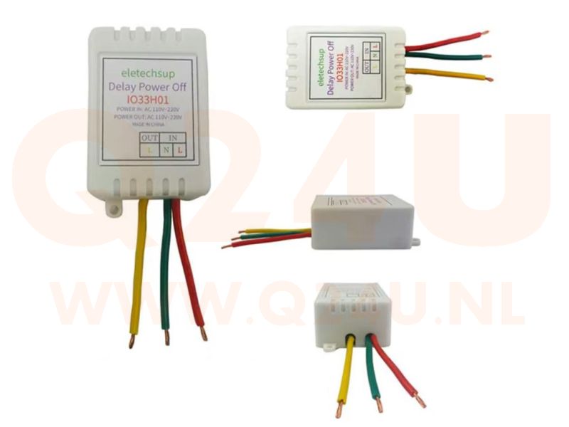 Einstellbarer Ausschaltverzögerungs-Controller – 1–480 Minuten Timer – AC 110V–220V
