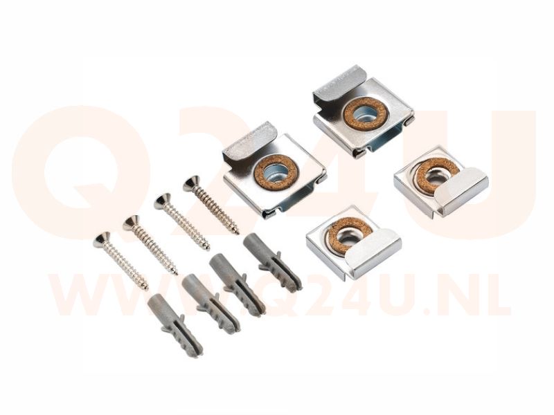 Spiegelklemset zwaar model – chroom