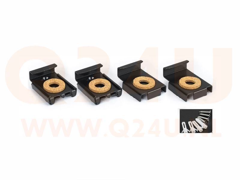 Spiegelklemset zwaar model – chroom